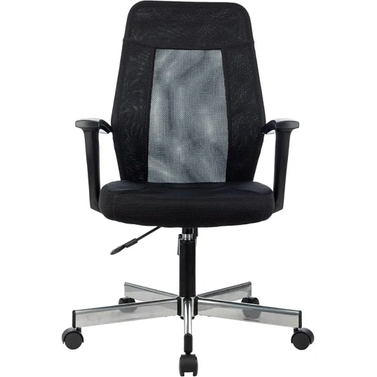 Кресло VB_EChair 225 DSL черный сетка/ткань хром