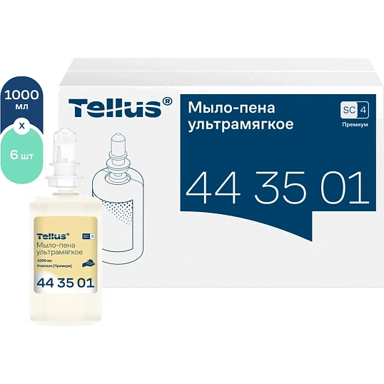 Картридж с жидким мылом Tellus Премиум S4/SС4 пен.ультрамяг 1000мл_443501