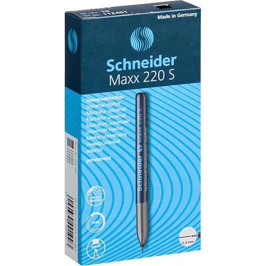 Маркер перманентный Schneider Maxx 220S 0,4 мм черный