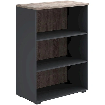 Стеллаж Комус Мебель К-Loft 241H011 786х420х1080 дуб сонома темн/графит