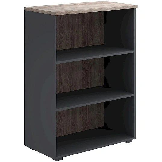 Стеллаж Комус Мебель К-Loft 241H011 786х420х1080 дуб сонома темн/графит
