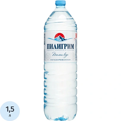 Вода питьевая Пилигрим талая ледниковая негазированная 1.5л