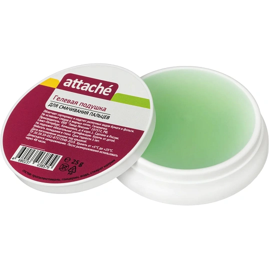 Подушка для смачивания пальцев гелевая ATTACHE 25г Россия (3шт./уп.)