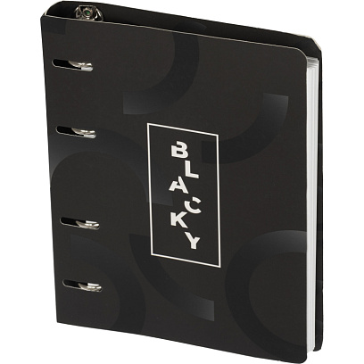 Ежедневник недатированный на кольцах Attache, 136л., 80г/м3, Blacky