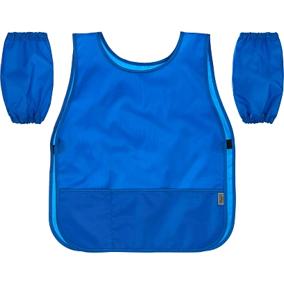 Накидка для труда   Синяя, 2 кармана,  нарукавники, 475x410, ФН  2