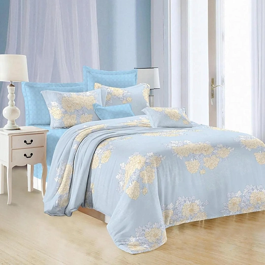 Постельное белье 2сп микросат(наволочки70х70-2шт)-2138 Воздушный сад