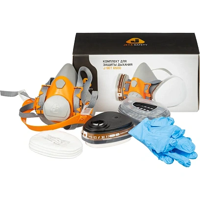Комплект защитный JetaSafety 6500(перч,п/маска,фильтр,предфильт,держат.)р.М