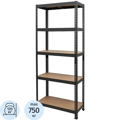 Стеллаж металлический SBL 180KD/75x35/ 5 полок