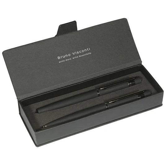 Набор VERONA:РУЧКА ШАРИК 1мм И РОЛЛЕР 0,7мм, син корп черн 20-0343/0216