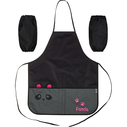 Фартук для труда Комус Класс Panda, ФН 41-1, 2 кармана