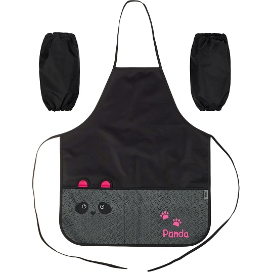 Фартук для труда Комус Класс Panda, ФН 41-1, 2 кармана