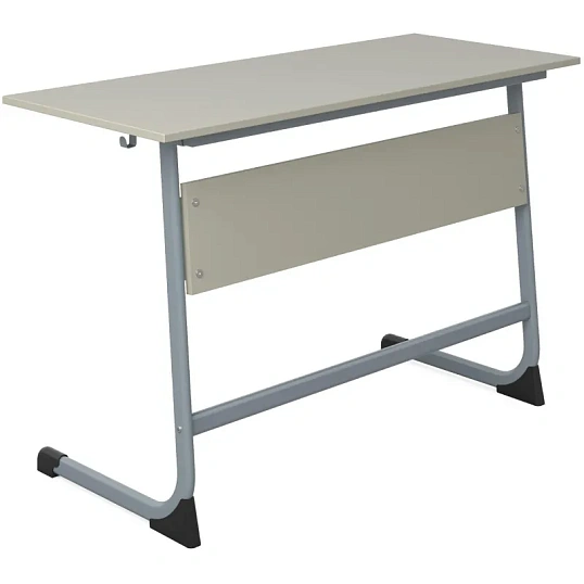 Парта MET_Стол ученический Комус Мебель Школа 2.0,2-мест.6 р.г. сер/серый
