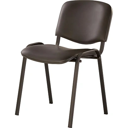 Стул UA_EChair Rio(ИЗО/ISO) черн, к/з черный V-4