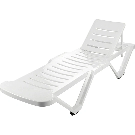 Шезлонг PR_Decorona DeRiviera без подлокотников, белый рассвет
