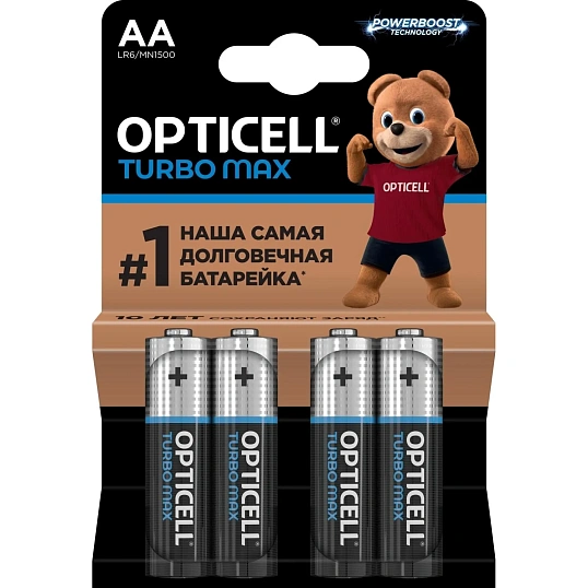 Батарейка Opticell Turbo Max AA 4шт/уп