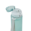 Бутылка для воды тритановая 1000 мл,голубая матовая,с ситечком,720-1000-CNM