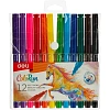 Фломастеры набор Deli  ColoRun вентилир. 12цв.пакет с европодвес., EC10003