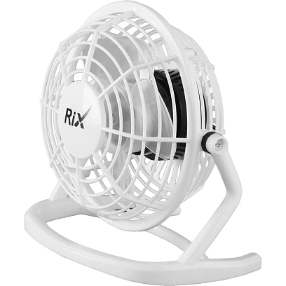Вентилятор Rix RDF-1500USB, бытовой настольный (RDF-1500USB (белый))