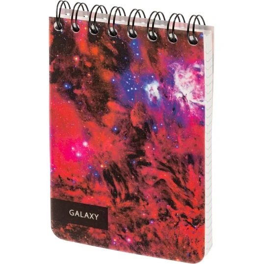 Блокнот 120л,А6,Space Galaxy,белый