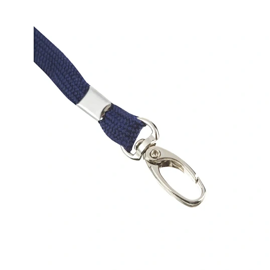 Держатель для бейджа Promega office с двумя карабинами, синий