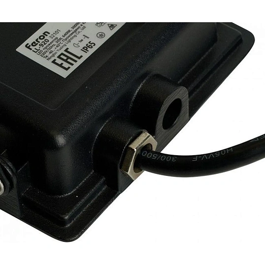 Прожектор светодиодный 2835 SMD 30W 6400K IP65, черный , LL-920  32101