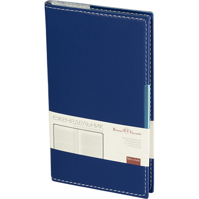 Еженедельник недатированный А6  METROPOL  (СИНИЙ) 3-492/01