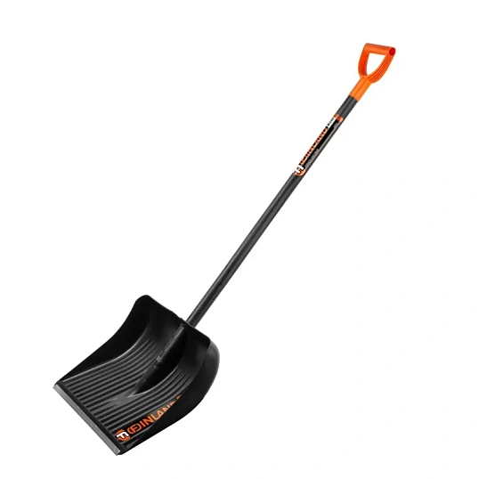 Лопата для уборки снега FINLAND пластик 49х41х151 см с черенком 1023-Ч