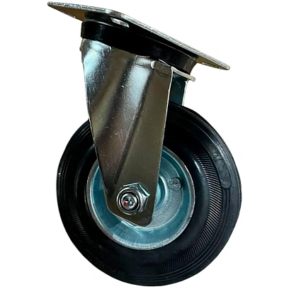 Колесо для тележки поворотное усиленное резина SRC 55 125мм 1027185