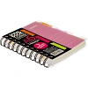 Бизнес-тетрадь 140л,кл,А6,SPIRAL BOOK Розовый,евроспир,обл.пласт,разд.84117