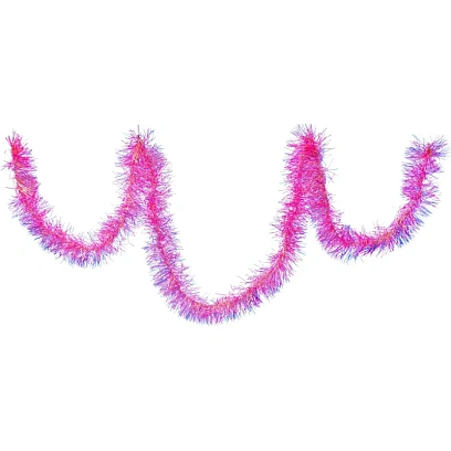 Мишура диаметр 9 см, 2м розовая SDMT-HT-051