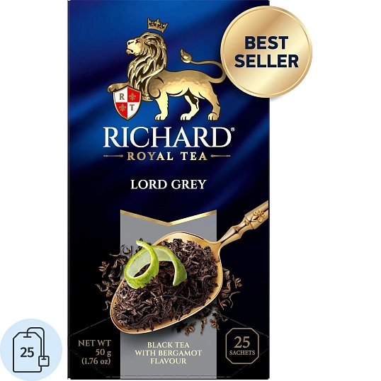 Чай Richard Lord Grey чёрный аромат. 2гx25сашет