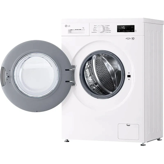 Стиральная машина LG F2Y1HS3W кл.:A фронт. макс.:7кг белый инвертер