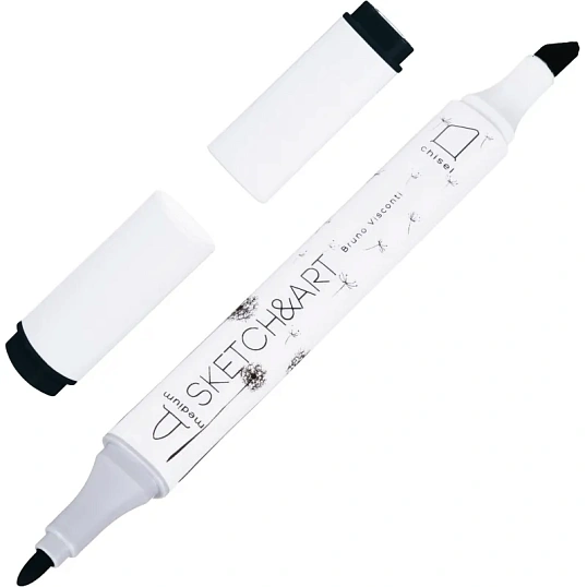 Маркер для скетчей двусторонний SKETCH&ART черный 22-0115