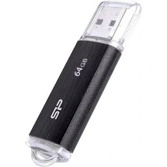 Флеш-память Silicon Power Ultima U02, 64Gb, USB 2.0, чер, SP064GBUF2U02V1K