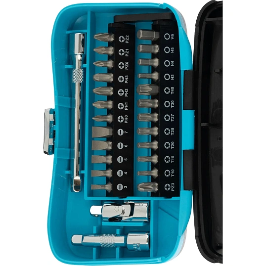 Набор отверток Topfort с трещоткой, битами, головками, 39 предм (549139)