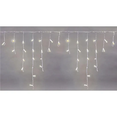 Гирлянда светодиодная Бахрома 4,8х0,6м 152LED ТЕПЛЫЙ БЕЛЫЙ IP65,255-138-6