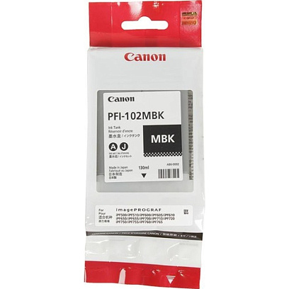 Картридж струйный Canon PFI-102МBK(0894B001/894B003)мат.чр.д/IPF500/600/700