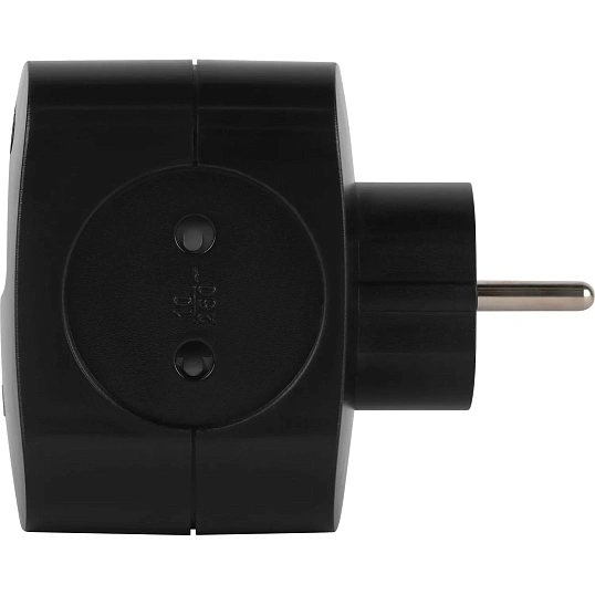 Разветвитель ЭРА SP-4-3USBAC-B 10А черный (Б0069084)