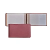 Визитница для 28 карт, горизонтальный, 60x100 мм, бордовый 2754-103