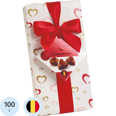 Конфеты Delafaille Пралине Сердца, 100г