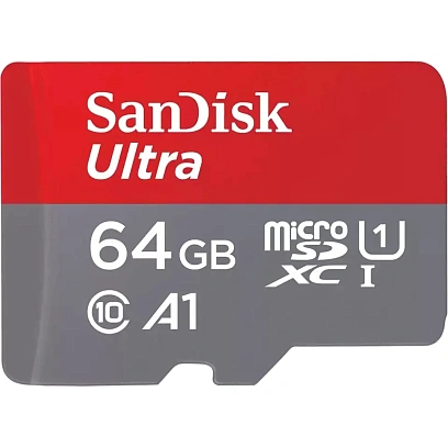 Карта памяти SanDisk (SDSQUAB-064G-GN6MN)Ultra UHS I 64GB MicroSD 140MB/s R