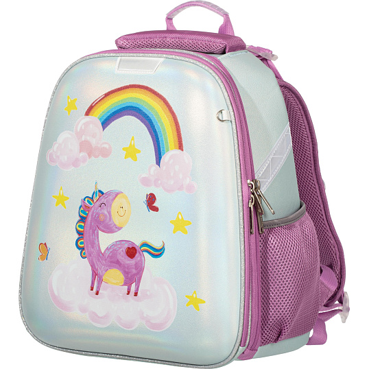 Ранец Basic Волшебный Единорог, 2 отд., эргоном. спинка     