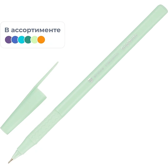 Ручка шариковая неавтомат. GripWrite Zefir линия 0,7мм, син.,асс,20-0326/03