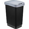 Ведро мусорное IDEA ТВИН 25л серое
