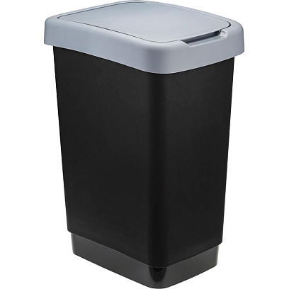 Ведро мусорное IDEA ТВИН 25л серое