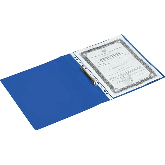 Папка на 2-х кольцах Attache 20мм Label синяя