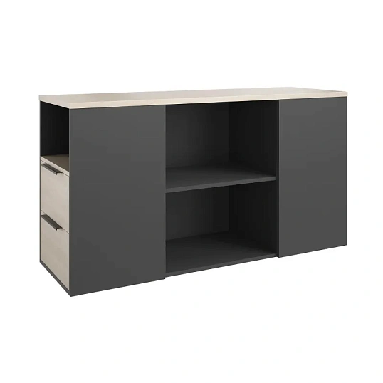 Тумба приставная к рабочей станции К-Loft 241T002 дуб скандин./графит