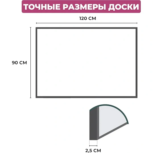 Доска Софтборд  90х120 деревян. рама