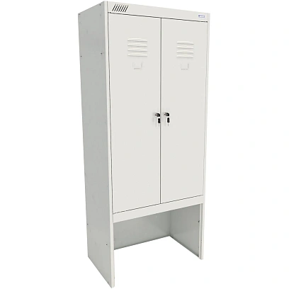 Шкаф для одежды металлический MZ_ШРК 22-800 ВСК с нишей под скамью