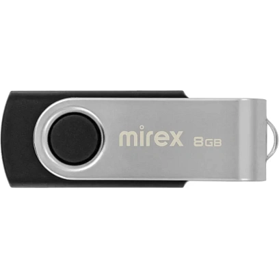 Флеш-память Mirex USB SWIVEL BLACK 8Gb (13600-FMURUS08 )
